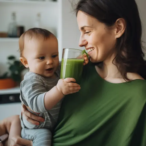 tehotenstvo so zelenými potravinami jačmeňom a chlorellou